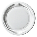 Papieren borden Papstar Pure, wegwerp, rond, Ø 200 mm, voedselveilig, FSC®-gecertificeerd &amp; composteerbaar, wit, 10 x 100 stuks