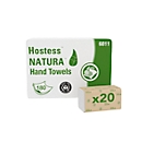 Papieren handdoeken Kimberly Clark Hostess™ Natura™, zigzagvouwen, 2-laags, 20 x 180 vellen, gerecycled papier, grijs