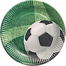 Papstar Pappteller „Football“, rund, Ø 230 mm, mehrfarbig bedruckt, 10 Stück