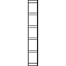Paroi d'extrémité, pour rayonnage en acier PROGRESS 2000, H 2250 x P 300 mm, noir
