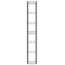 Paroi d'extrémité, pour rayonnage en acier PROGRESS 2000, H 2600 x P 300 mm, argent
