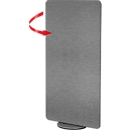Partition wall Metopol, Privacy & noise protection, rotatable, W 800 x D 400 x H 1700 mm, grey