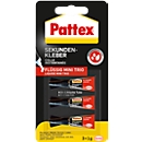 Pattex secondelijm Classic vloeibaar Mini Trio, 3 x 1 g