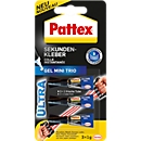 Pattex Sekundenkleber Ultra Gel Mini Trio, 3 x 1 g