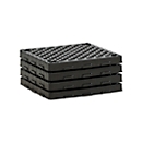 PE roosters voor PE palletschalen CEMO 220/4 en 400/4, B 600 x D 600 x H 70 mm, 4 stuks