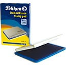 Pelikan stempelkussen maat 2, voor rubber- en polymeerstempels, in metalen behuizing, 70 x 110 mm, blauw