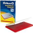 Pelikan stempelkussen maat 2, voor rubber- en polymeerstempels, in metalen behuizing, 70 x 110 mm, rood