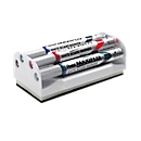 Pentel Whiteboardmarker Maxiflow, mit Wischer, Schreibspitze 2 mm, 4-er Set