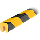 Perfil de protección de cantos tipo G, pieza de 1 m, amarillo/negro