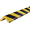 Perfil de protección de esquinas tipo H+, pieza de 1 metro, amarillo/negro