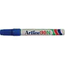 Permanent marker Artline 90, blauw, beitelvormige punt, 12 stuks