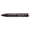 Permanent marker Pica INSTANT-WHITE, wit, watervast, 10 stuks met lijndiktes van 1-4 mm