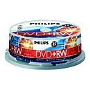 Philips DW4S4B25F - 25 x DVD+RW - 4.7 GB (120 Min.) 1x - 4x - Spindel