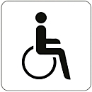 Pictograma "usuario de silla de ruedas"