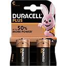 Piles Plus DURACELL, Baby C 1,5 V, 2 p.