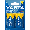Piles VARTA Longlife Power, tension 1,5 V, particulièrement longue durée, Mono D, 2 pièces