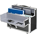Pilot case alu ALUMAXX, avec poignée, avec compartiment pour ordinateur portable, aluminium, argent