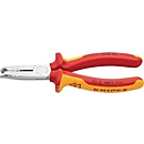 Pince à dénuder L. 165 mm, chromée, avec gaines multicomposants KNIPEX