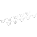 Pinces de fixation pour couvercle de bac EURO LTB/ELB, 10 p., blanc