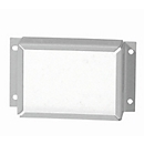 Pipe bushing for asecos safety cabinets of the Q30, Q90 and S90 series, sheet steel, light grey, W 182 x D 104 x H 48 mm