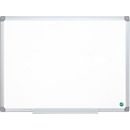 Pizarra blanca EARTH-IT, esmaltado, marco de aluminio, 600 x 450 mm