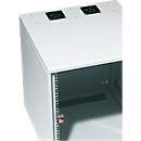 Placa de brida para armario para servidores SCHÄFER NT-Box®, 2 ventiladores activos, 50/60 m³/h, incl. material de fijación