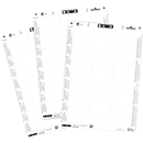 Planches d'insertion BADGEMAKER  - 30 x 60 mm - 540 unités par paquet