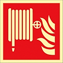 Plastic sign “fire hose”, 200 x 200 mm