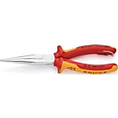 Plat-rondtang L. 200 mm, VDE-gecertificeerd, met oog, meerdelige huls, KNIPEX