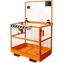 Plataforma de trabajo MB-ST/T Bauer*, L 1115 x A 1200 x H 1890 mm, naranja RAL 2000