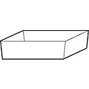 Plateau collecteur de sol Stawa-R pour les armoires de sécurité asecos des séries Q30, Q90, S90 et K90, acier inoxydable 1.4016, L 442 x P 507 x H 127 mm, 22 l