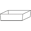 Plateau collecteur de sol Stawa-R pour les armoires de sécurité asecos des séries Q30, Q90, S90 et K90, acier inoxydable 1.4016, L 442 x P 507 x H 73 mm, 11 l