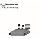 Plateau coulissant standard pour les armoires de sécurité asecos des séries Q30, Q90 et S90, en acier inoxydable 1.4301, L 564 x P 508 x H 90 mm, 19 l, jusqu'à 60 kg