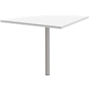 Plateau de chaînage 90° BARI, pied, 1/4 de cercle, l. 800 x P 800 x H 620-820 mm, blanc