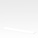 Plateau de finition X-TIME-WORK, large, l. 2580 mm, blanc