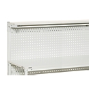 Plateau perforé RL180 pour tables de travail Treston TPH/TPB, L 1715 x H 750 mm, charge admissible 50 kg, acier gris clair
