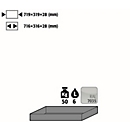 Plateau standard pour armoires de sécurité asecos V-MOVE-90, en tôle d'acier, gris clair, L 319 x P 719 x H 28 mm, 6 l, jusqu'à 50 kg