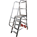 Platform Ladder, Aluminium Vario, 5 Steps