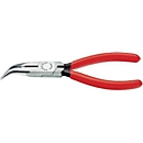 Platte ronde neus tang L.160mm plat/rond 40deg.draad.pol.Ku.-coating