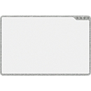 PLAYROOM Whiteboard PLAYBOARD, e3-emaillierter Stahl, weiß, Recycling-PET-Rahmen grau, B 750 x H 500 mm