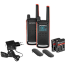PMR-Funkgeräteset Motorola TALKABOUT T82, 2tlg, lizenzfrei, IPx2, 10 km, 16 Kanäle, schwarz/orange