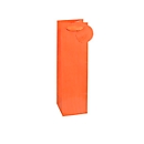 Pochette cadeau à fines rayures, pour les bouteilles, 12 x 8 x 36 cm, indéchirable, lot de 4 orange