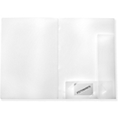 Pochette corporative PP FolderSys, pour format A4, 10 pochettes coin, 10 p., blanc