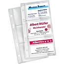 Pochette pour cartes de visite VELOFLEX, format A5, transparent, 10 p.