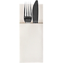 Pochettes à couverts Papstar "Airlaid", 4 x 100 pcs., L 100 x H 240 mm, 1/8 de pli, Airlaid, blanc