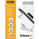 Pochettes à plastifier Fellowes, format A4, 80 microns, paquet de 250 pièces