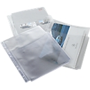 Pochettes pour documents, PP, avec ouverture semi-arrondie, 10 p.
