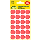 Points de marquage Avery 3595, amovible, 96 unités, Ø 18 mm, rouge