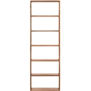 Pombal wandboekenkast, 6 OH, B 740 x D 340 x H 2240 mm, uitbreidbaar, notenboom