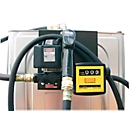 pompe électrique CEMO, env. 50 l/min, 230V, auto-amorçante, compteur, pistolet avec support, 4 m de tuyau de remplissage